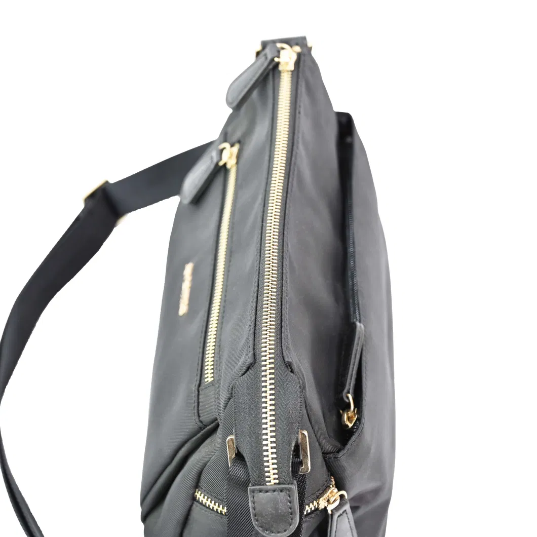 Modern Black Urban Shoulder Bag - Stylish Companion for Work & Travel