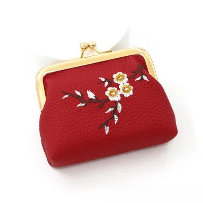 Elegant Retro Floral Design Ladies′ Coin Purse and Wallet in Vibrant Colors