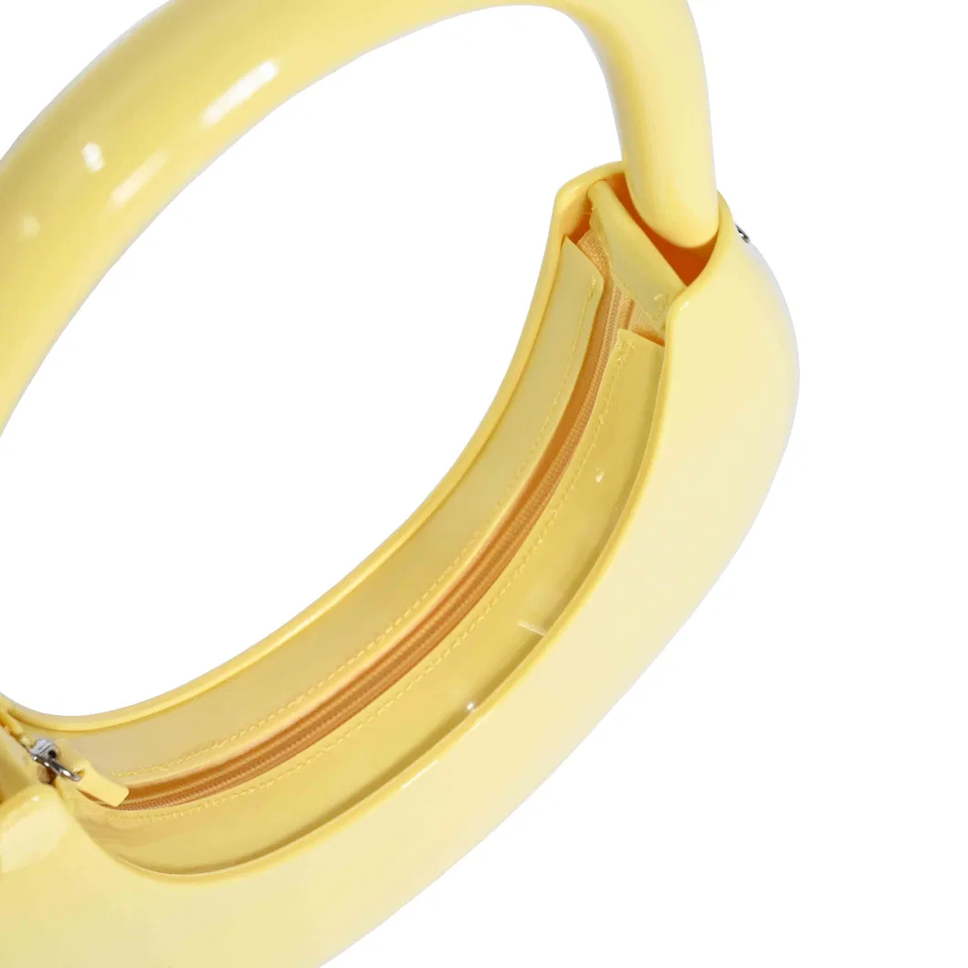 Chic Lunar-Inspired Shoulder Bag with a Structured Moon-Shaped Purse for Trendsetting Style