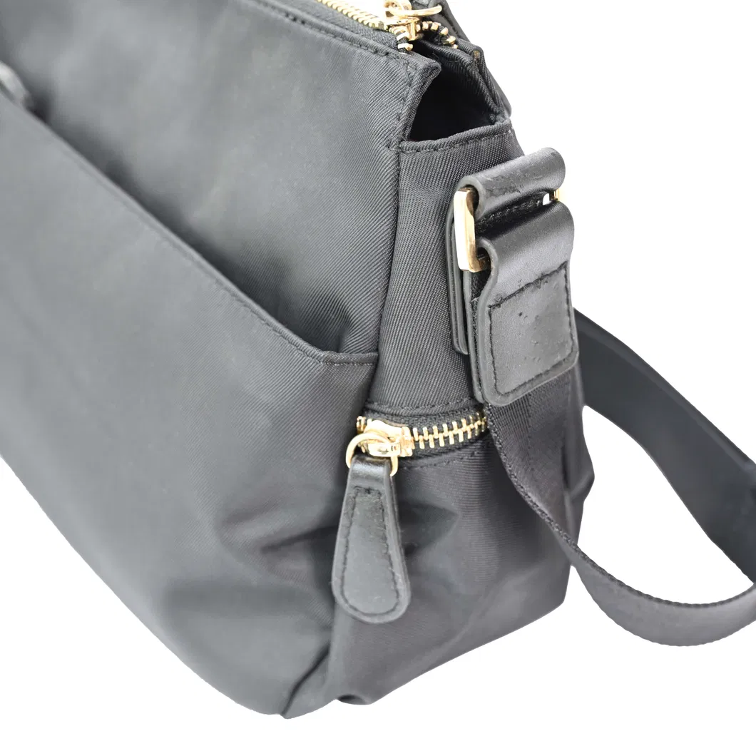 Modern Black Urban Shoulder Bag - Stylish Companion for Work & Travel