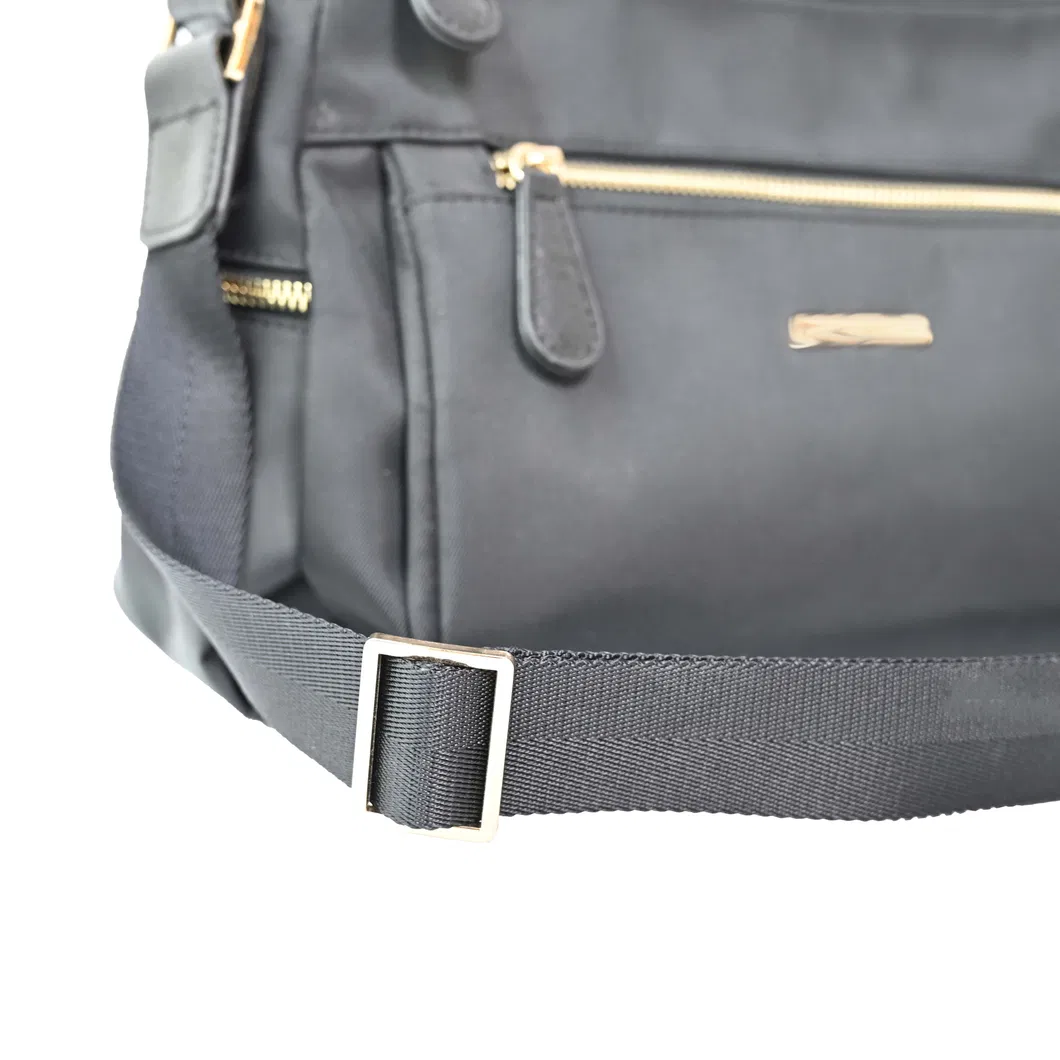 Modern Black Urban Shoulder Bag - Stylish Companion for Work & Travel
