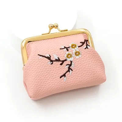 Elegant Retro Floral Design Ladies′ Coin Purse and Wallet in Vibrant Colors