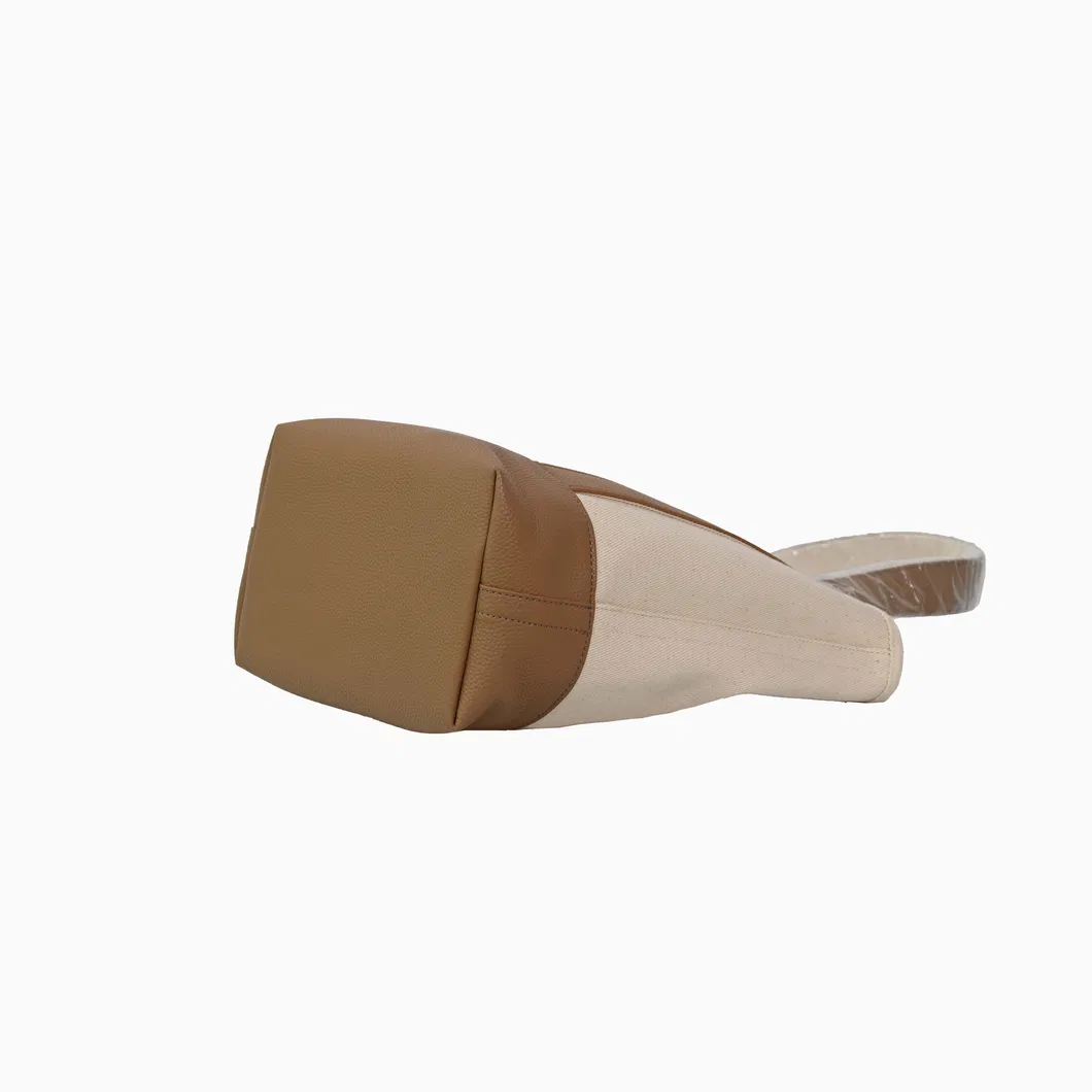 Stylish Brown Minimalist Canvas Tote Bag for Everyday Use