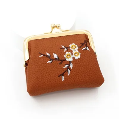 Elegant Retro Floral Design Ladies′ Coin Purse and Wallet in Vibrant Colors