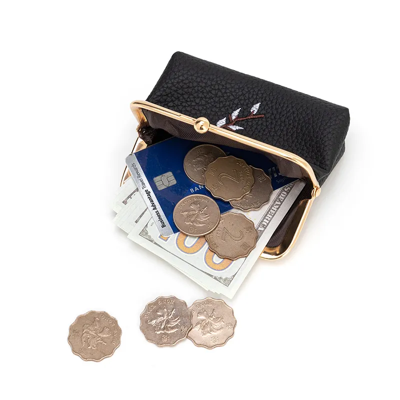 Elegant Retro Floral Design Ladies′ Coin Purse and Wallet in Vibrant Colors