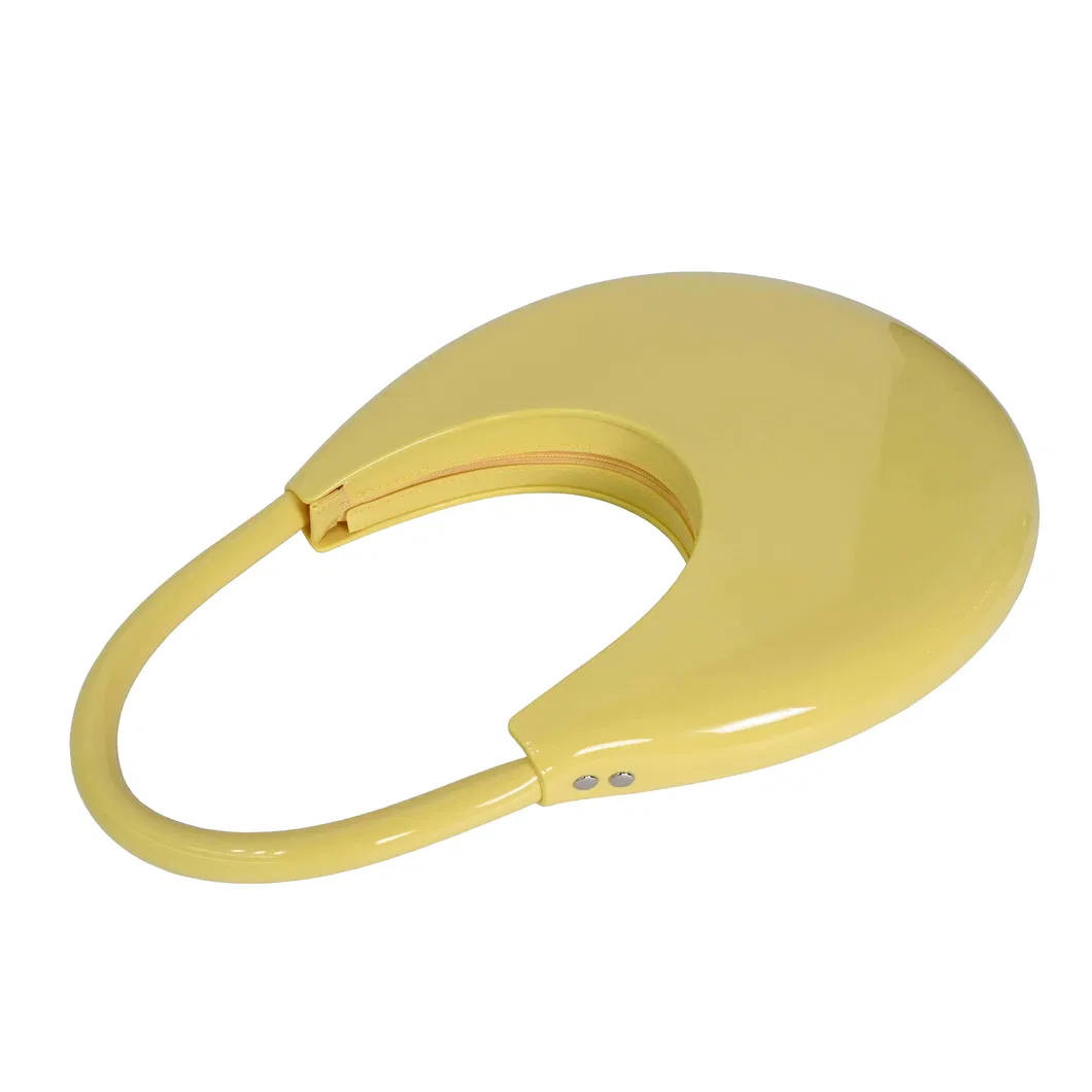 Chic Lunar-Inspired Shoulder Bag with a Structured Moon-Shaped Purse for Trendsetting Style