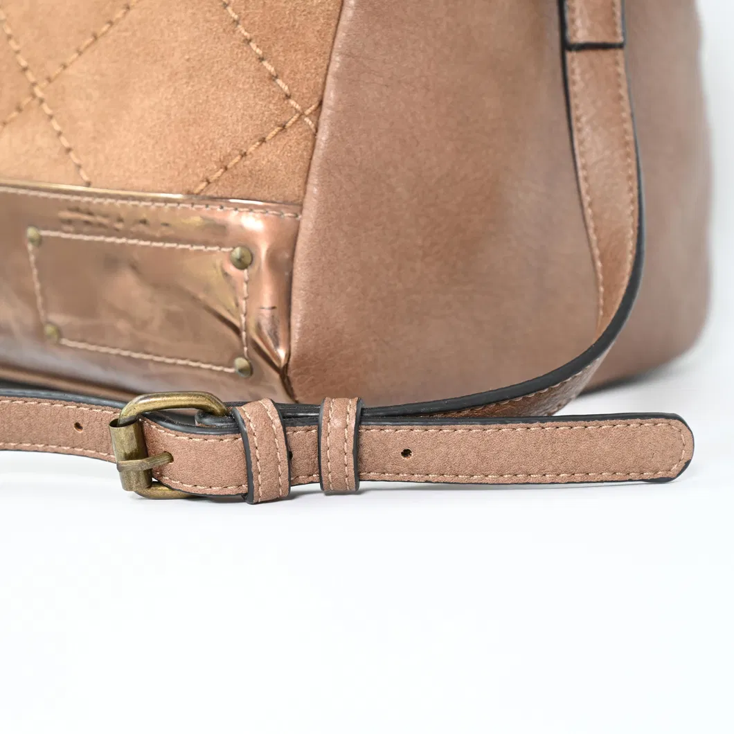 Stylish Brown Leather Travel Shoulder Bag for Adventurers