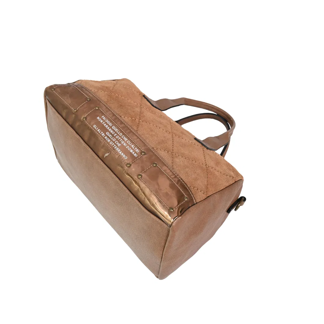 Stylish Brown Leather Travel Shoulder Bag for Adventurers