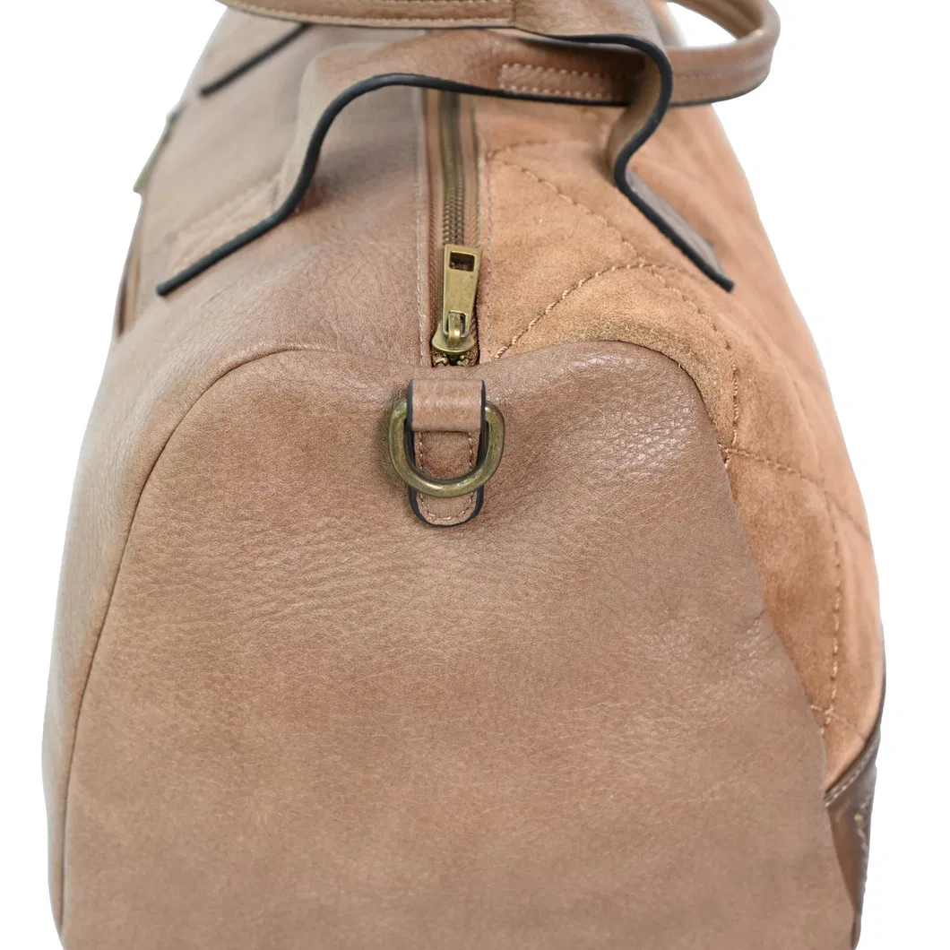 Stylish Brown Leather Travel Shoulder Bag for Adventurers