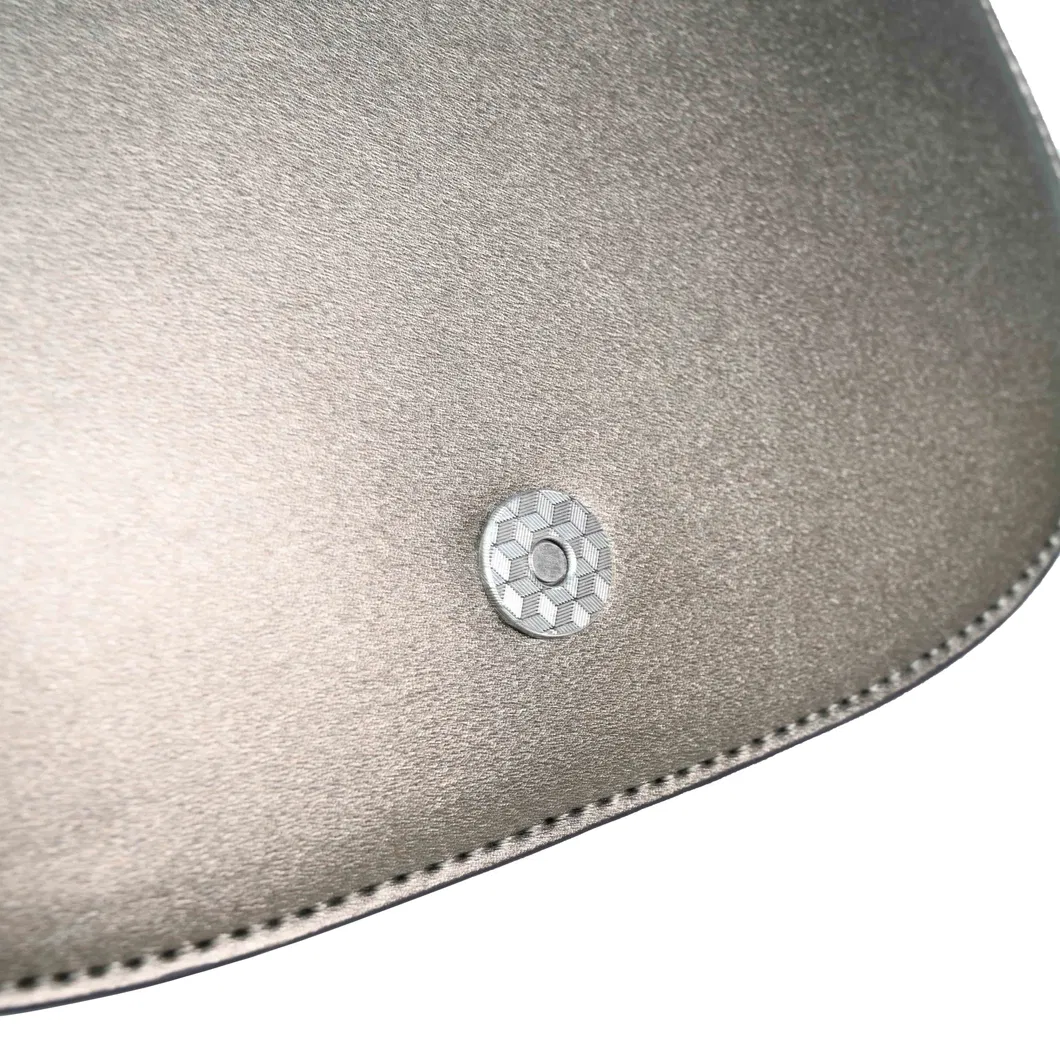 Sleek Silver PU Leather Handbag with Redefining Minimalist Elegance