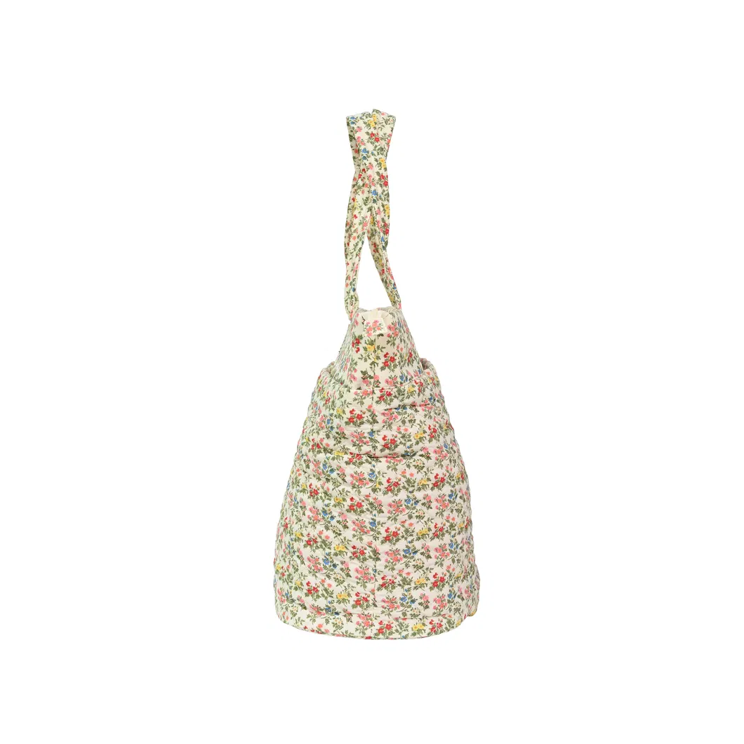 Chic Eco-Friendly Floral Handbag Set with Travel Companion