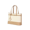 Refined Beige-Brown Tote Bag with Wardrobe Essential for Stylish Women