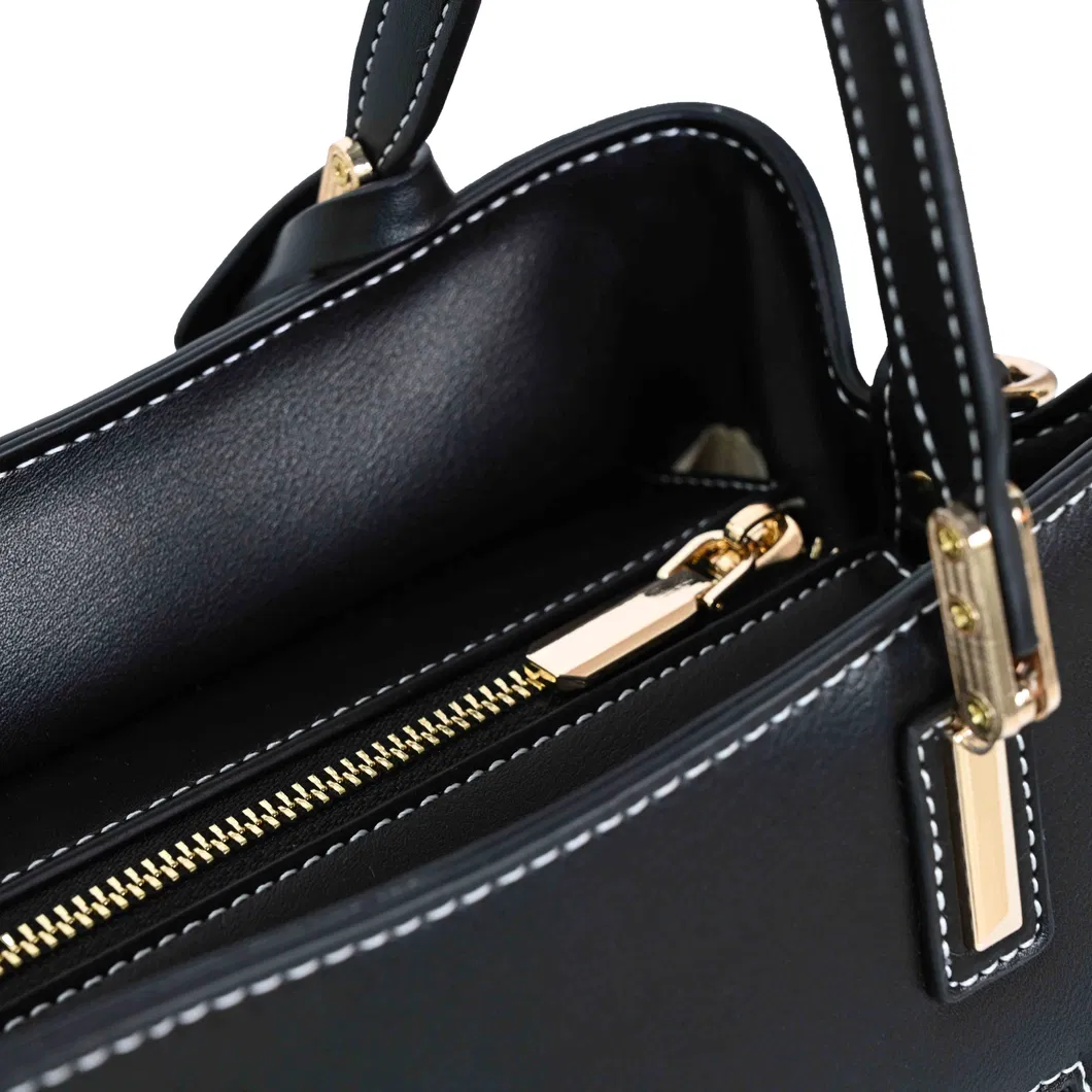 Chic Patchwork Tote Bag with Brown &amp; Black Accents for Timeless Everyday Style