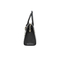 The Brown Essential with Black PU Tote Bag with Gold Lock Detail