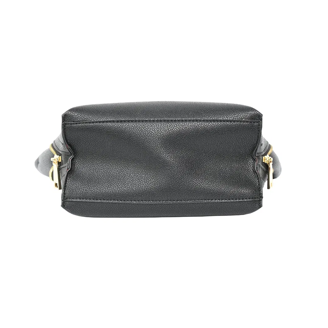 Elegant Evening Handbag with Unique Cracked Zipper Design for Women