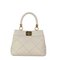 Stylish Beige Handbag with Gold Details for Modern Women