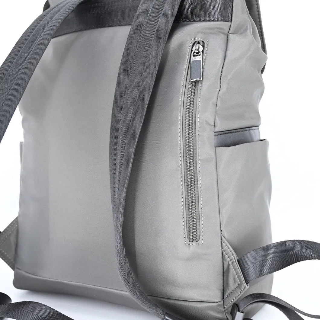 Stylish Gray Laptop Backpack: Sleek Design for Organized, on-The-Go Living