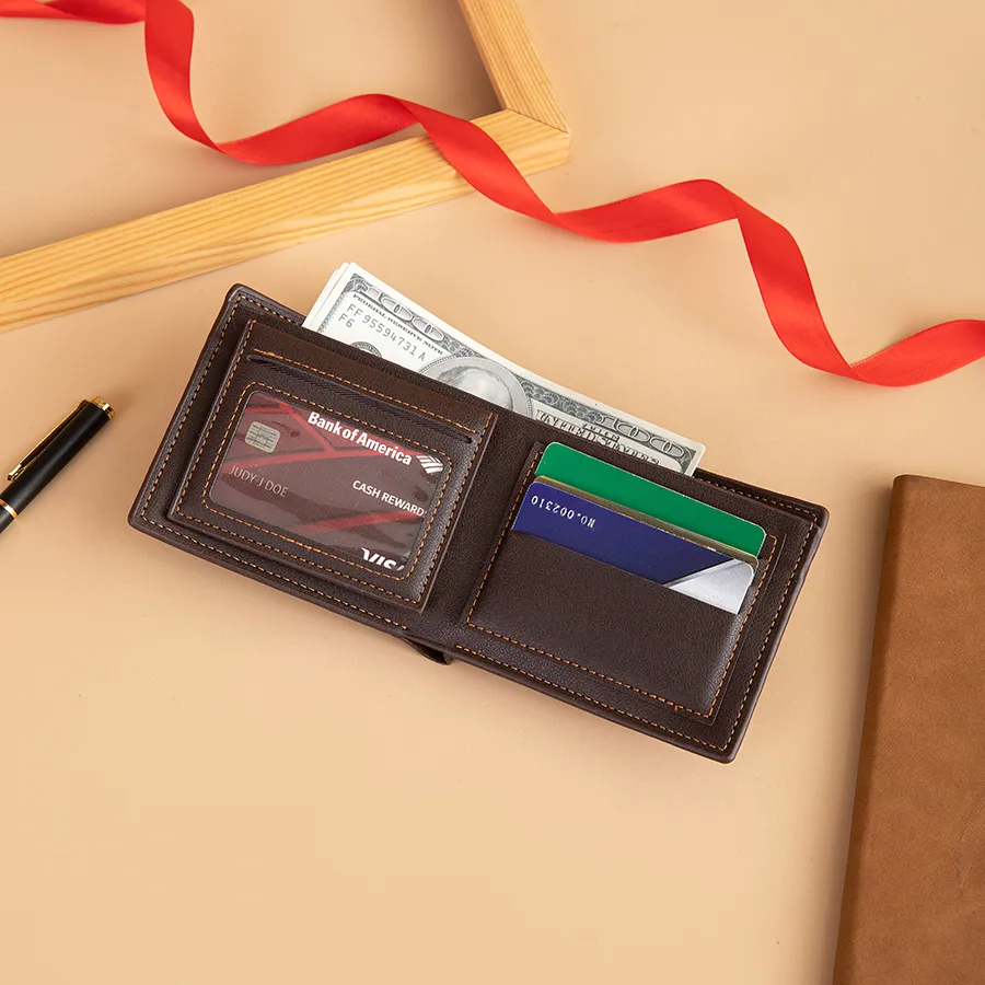 Elegant Black and Brown Wallet for Modern Men