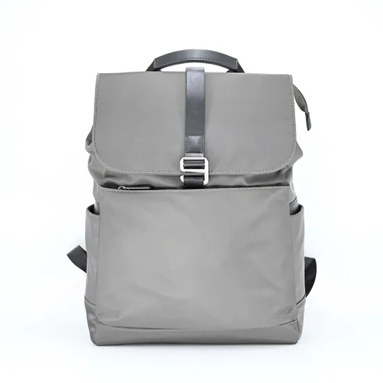 Chic Gray Laptop Backpack with Spacious Organized for Modern Lifestyles