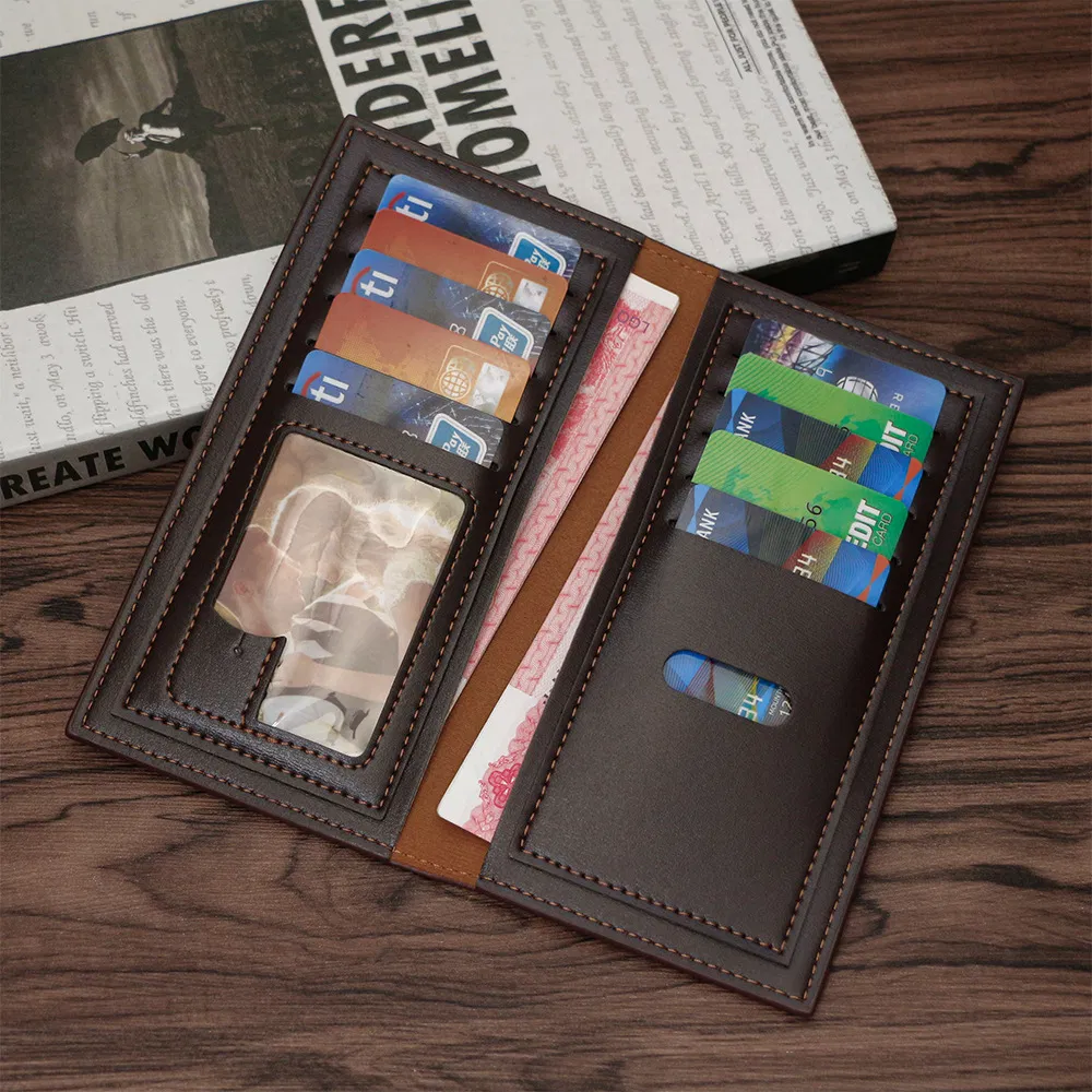 Choice of Tastetextured Black and Brown Men&prime;s Wallet and Card Holder