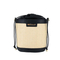 Sleek Minimalist Bucket Bag: Black & Brown Colorblock for Modern Women
