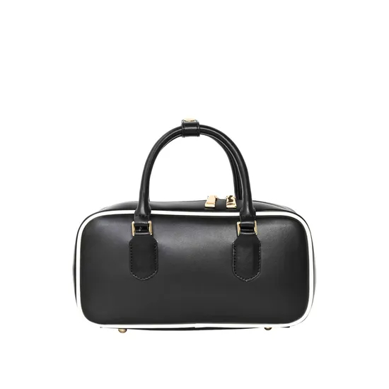 Stylish Black PU Tote Bag for Women - Elegant Design