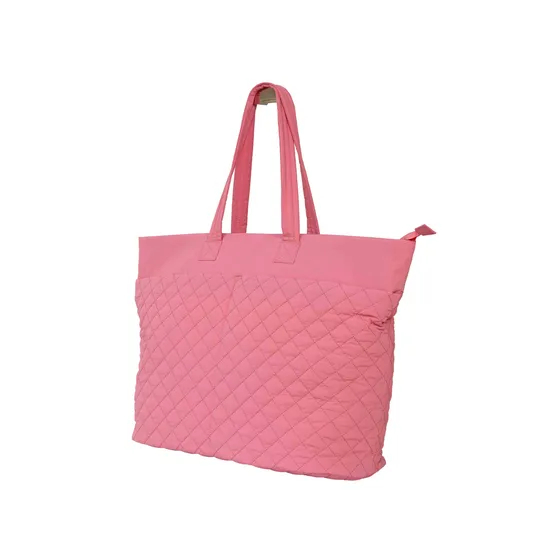 Chic Pink Eco-Friendly Handbag with Travel Accessories Set