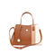 Women′s Elegant Handbag with Sophisticated Beige and Brown Accents