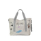 Chic Cartoon Tote Bag off-White Canvas for Fun and Functionality