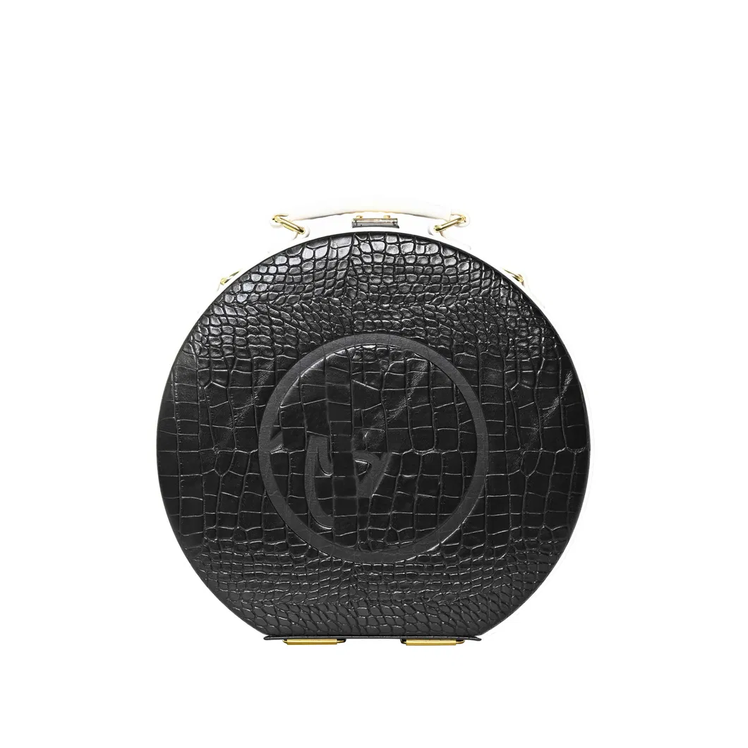Sophisticated Black Jewelry Box Organizer with Customizable Elegance for Women