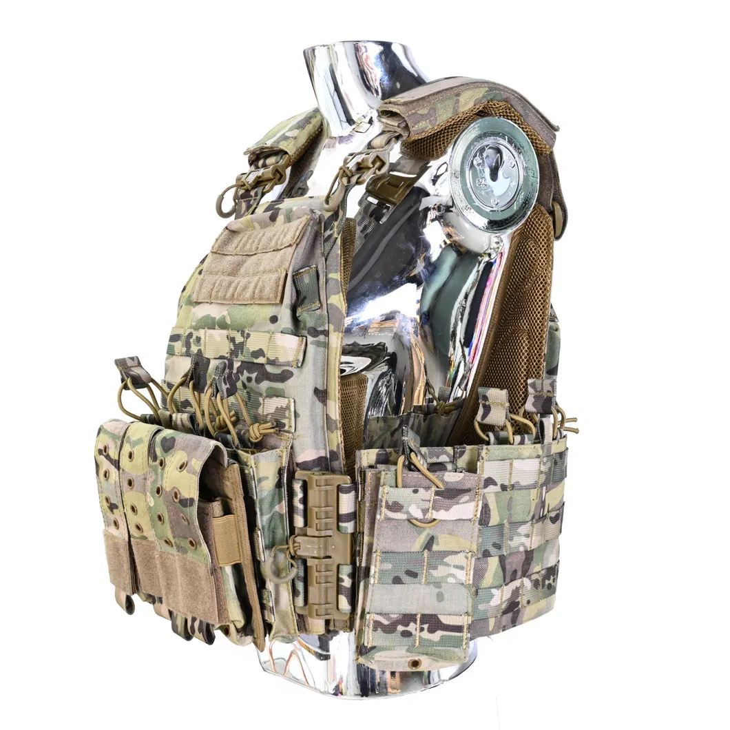 Tactical Training Vest with Inner Storage Bag and Ceramic Tray