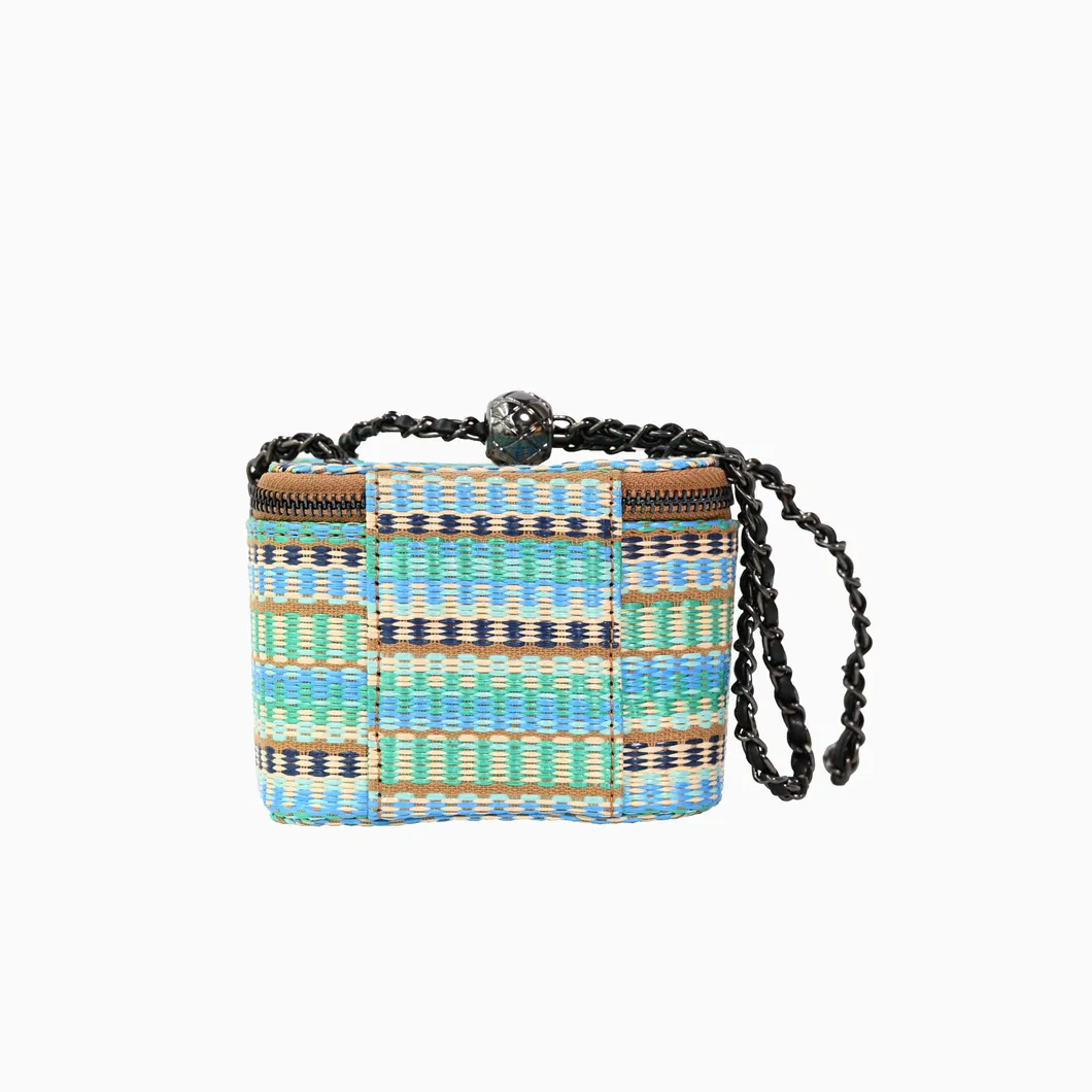 Handwoven Mini Crossbody Bag in Vibrant Rainbow Colors