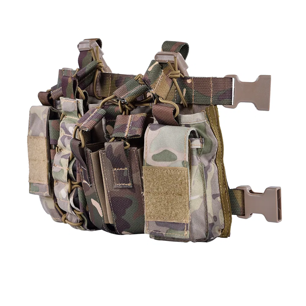 Outdoor Adjustable Multi-Functional Dangler Pouch Fully Modular Tactical Chest Rig Vest