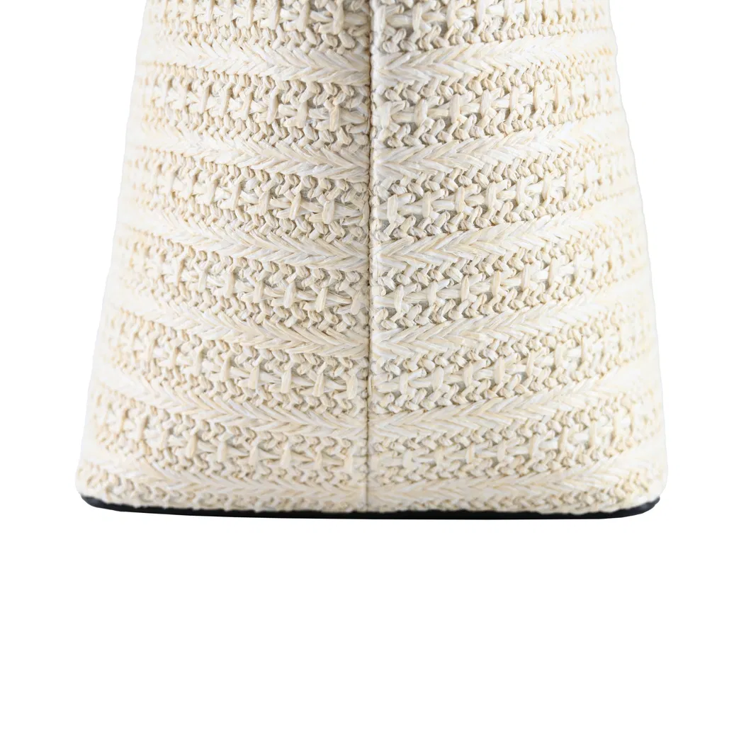 Eco-Friendly Chic Tote Bag with Stylish Bamboo Handle
