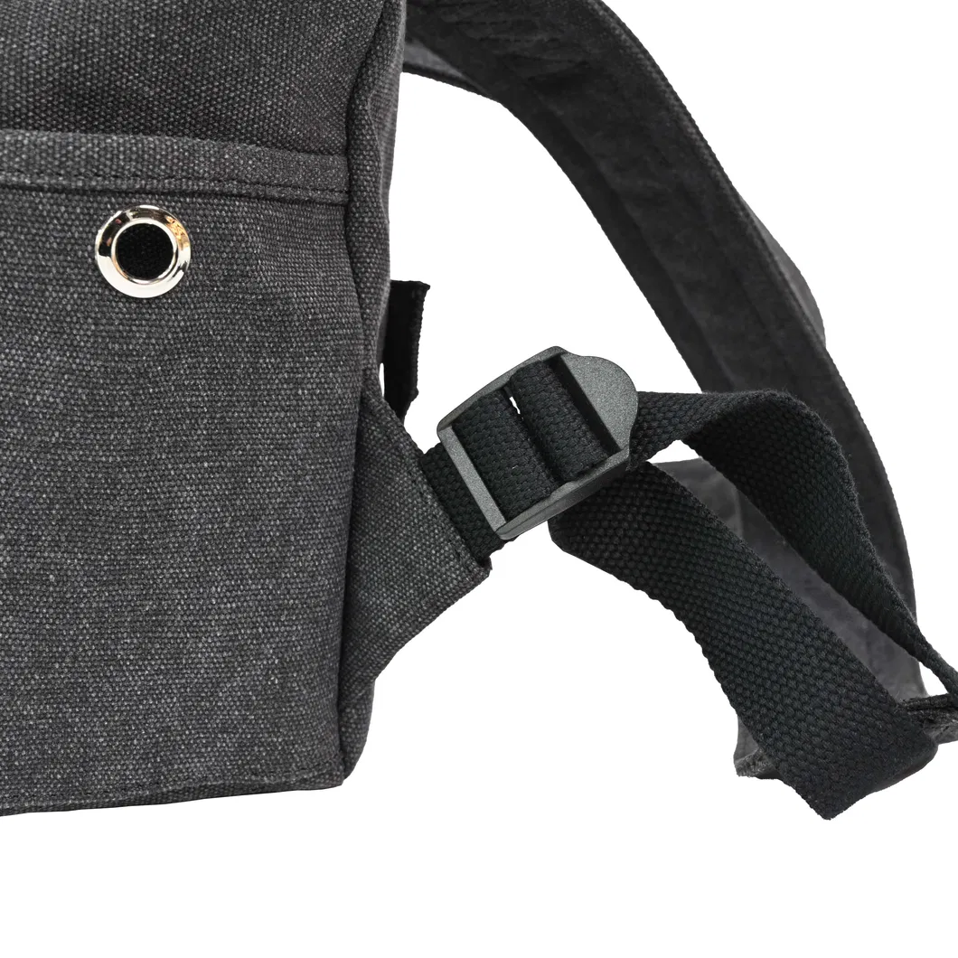 Stylish Gray Backpack with Buckle Closure for Everyday Use