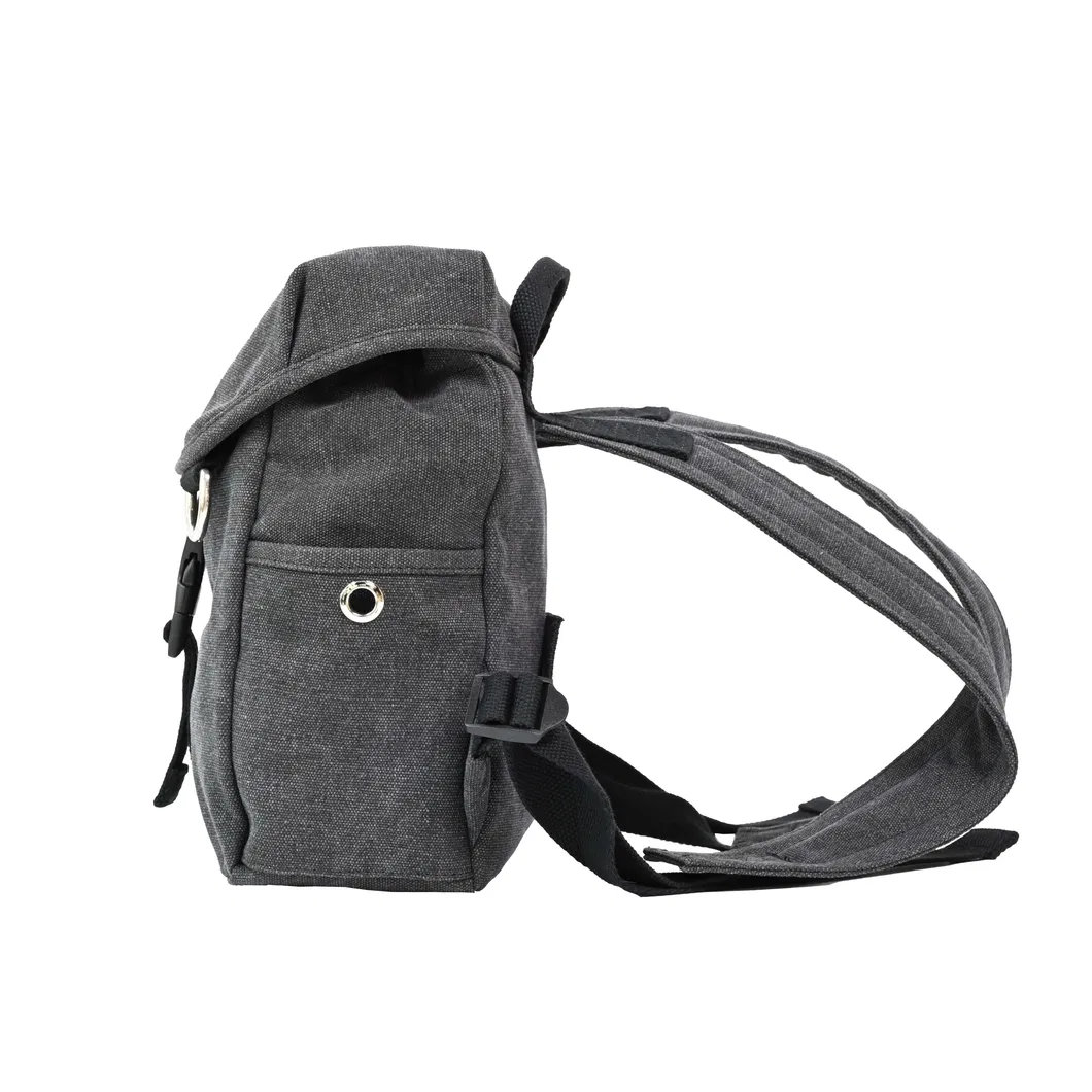 Stylish Gray Backpack with Buckle Closure for Everyday Use