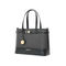 Elegant Black PU Leather Tote Bag: a Study in Minimalist Sophistication