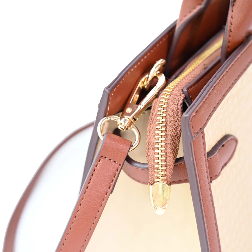 Chic Brown PU Tote Bag for Fashion-Forward Women