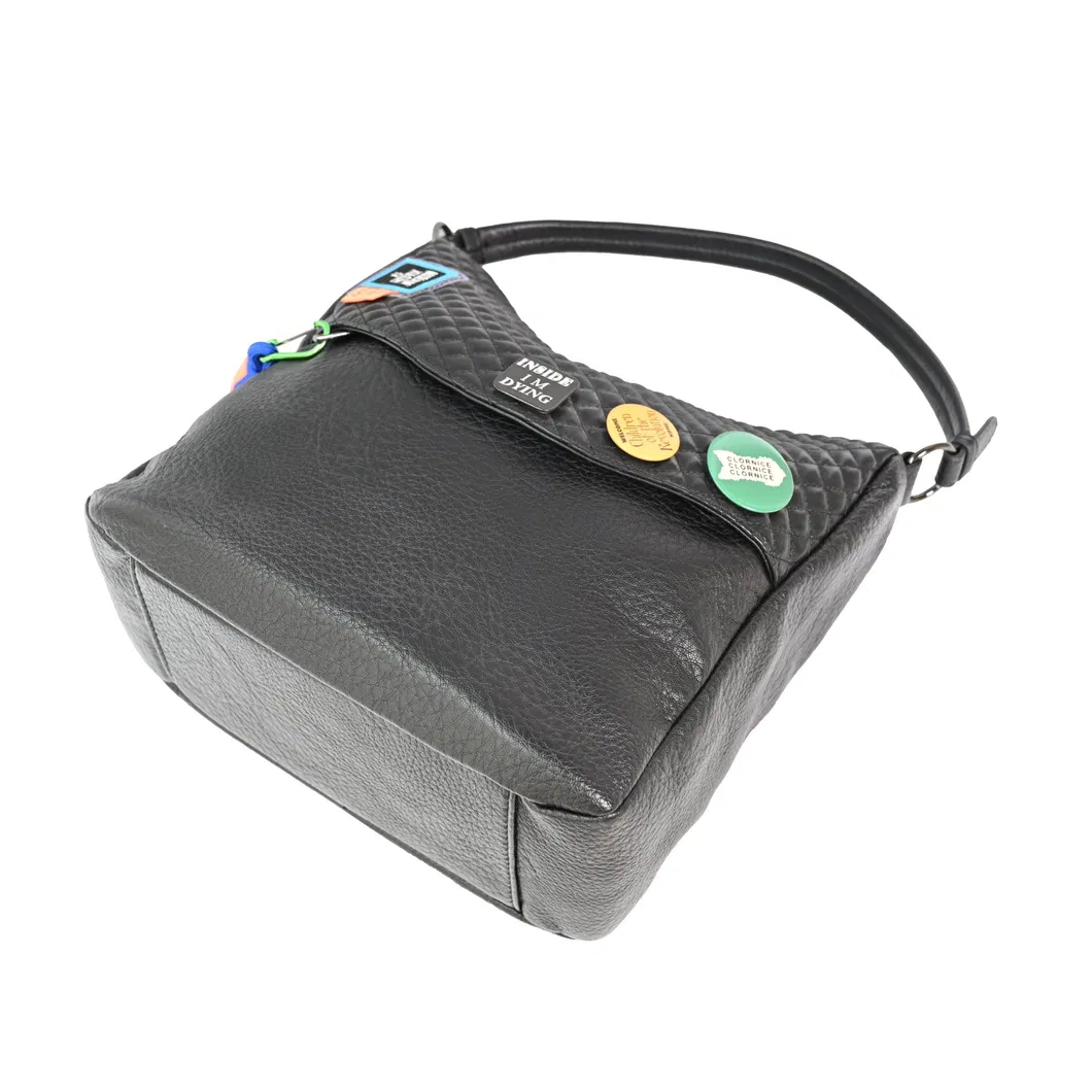 Chic Black PU Crossbody Bag for Women - Perfect Everyday Companion