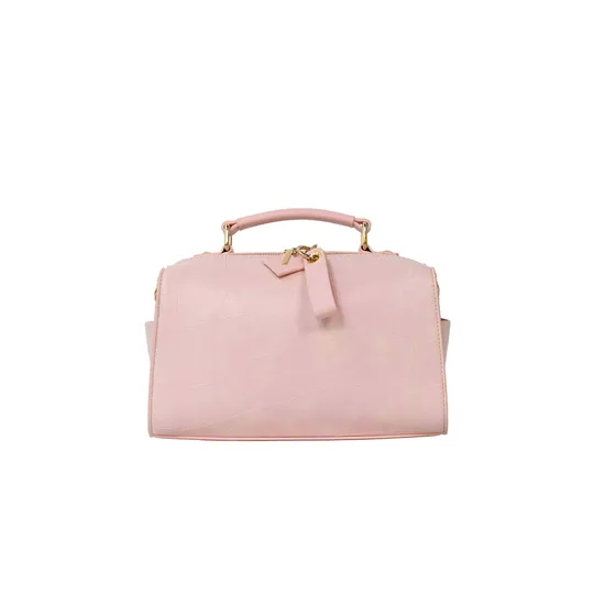 Fashion-Forward Pink PU Handbag with Shoulder Belt for The Modern Woman