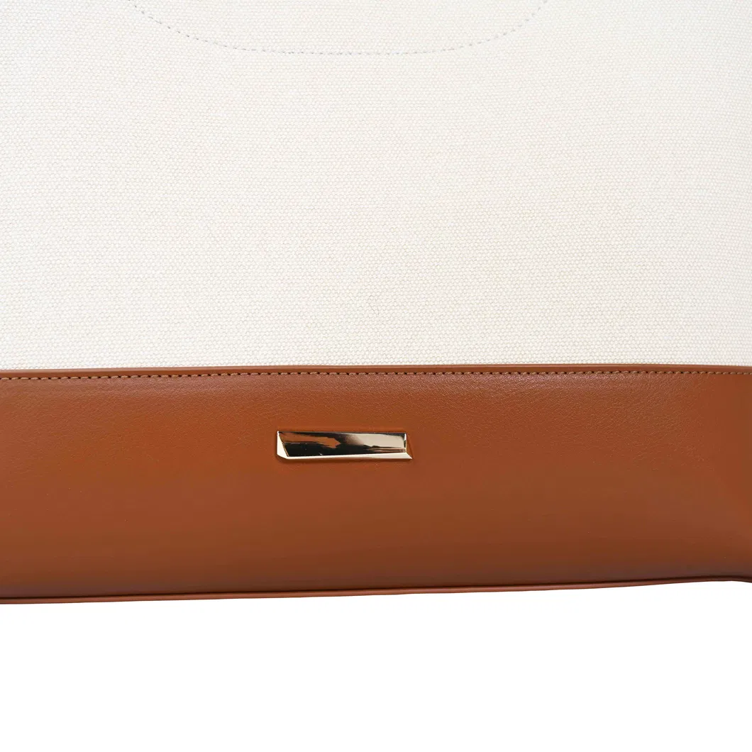 Chic Brown and Beige Handbag for Stylish Women