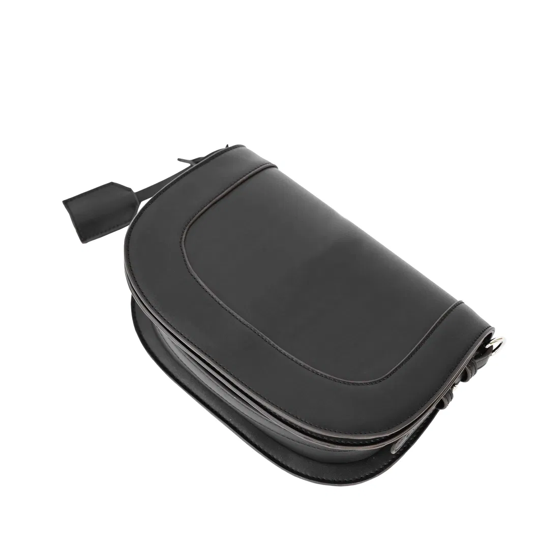 Elegant Black PU Leather Handbag with Versatile Shoulder Strap