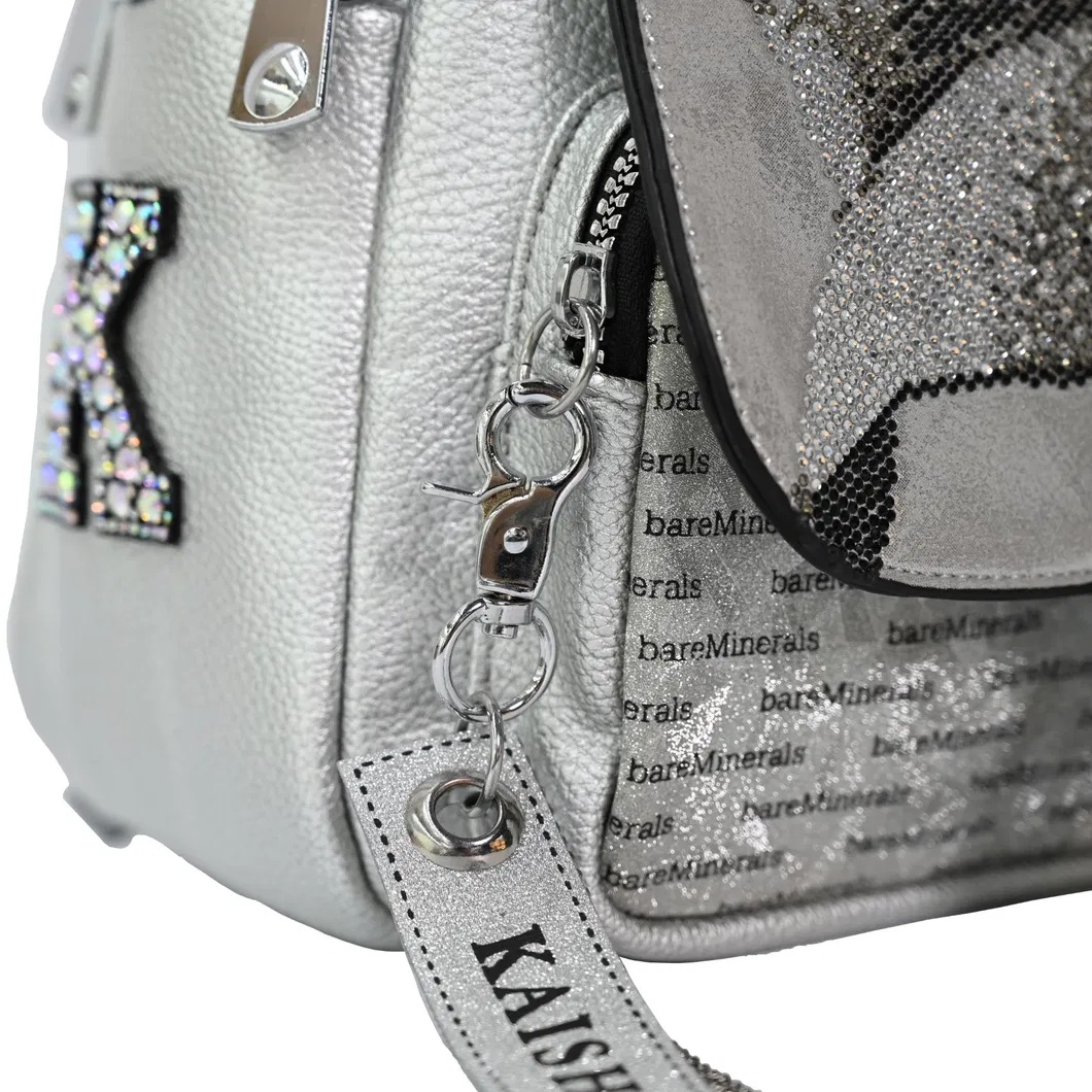 Sleek Silver Mini Backpack for Stylish Travel and Daily Use