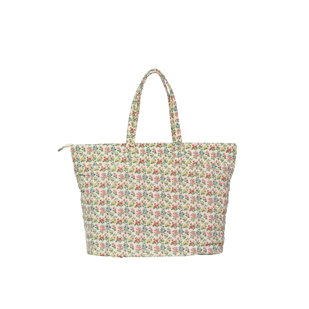 Chic Eco-Friendly Floral Handbag Set with Travel Companion