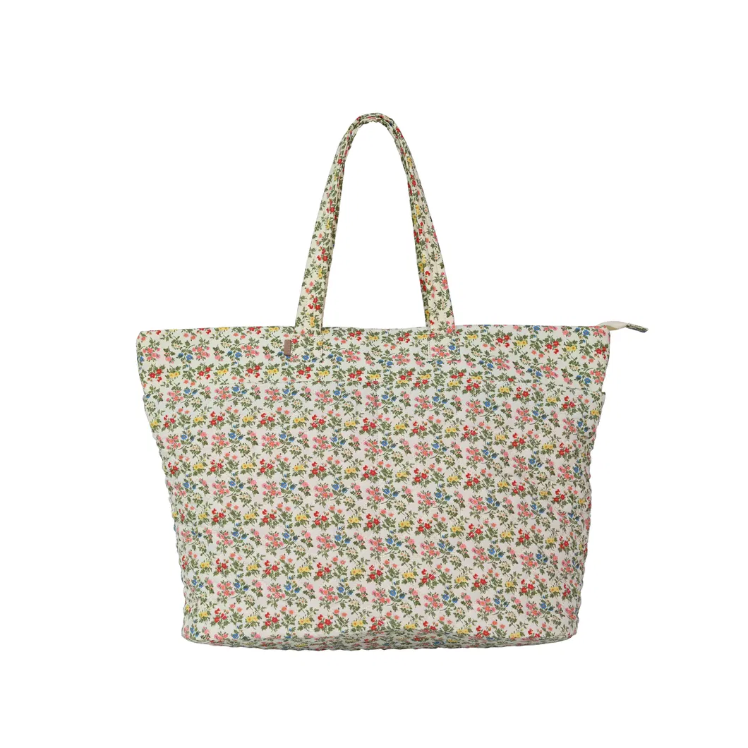 Chic Eco-Friendly Floral Handbag Set with Travel Companion