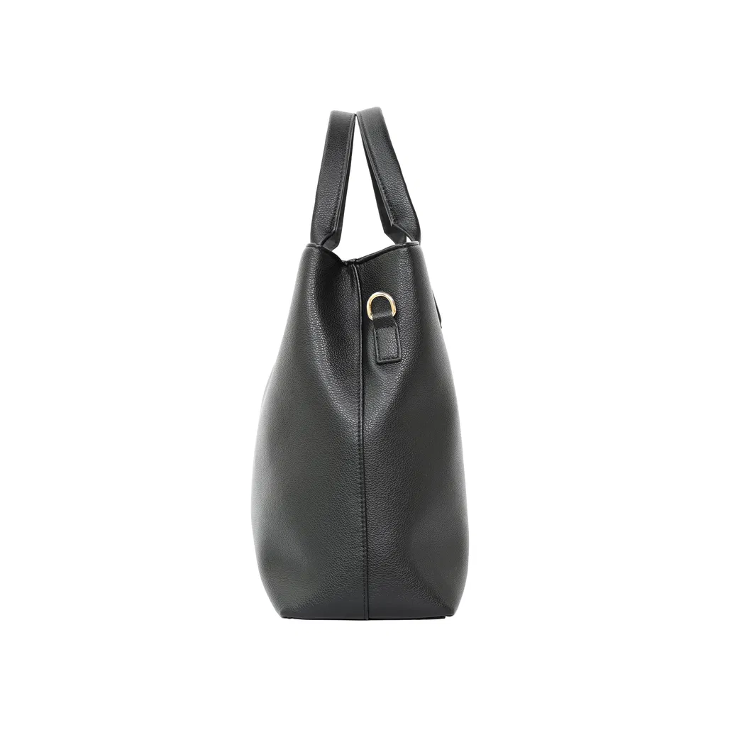 Sleek Black PU Commuter Bag: Style Meets Functionality for Modern Women