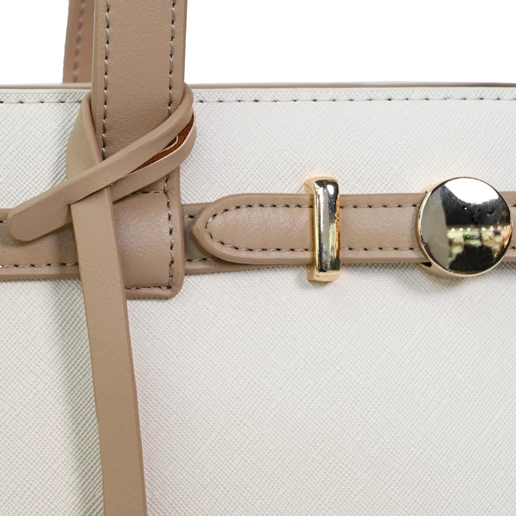 Elegant Beige-Brown Tote Bag with a Must-Have Wardrobe Staple for Stylish Women