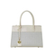 Sophisticated off-White Spliced Handbag with Style Meets Functionality