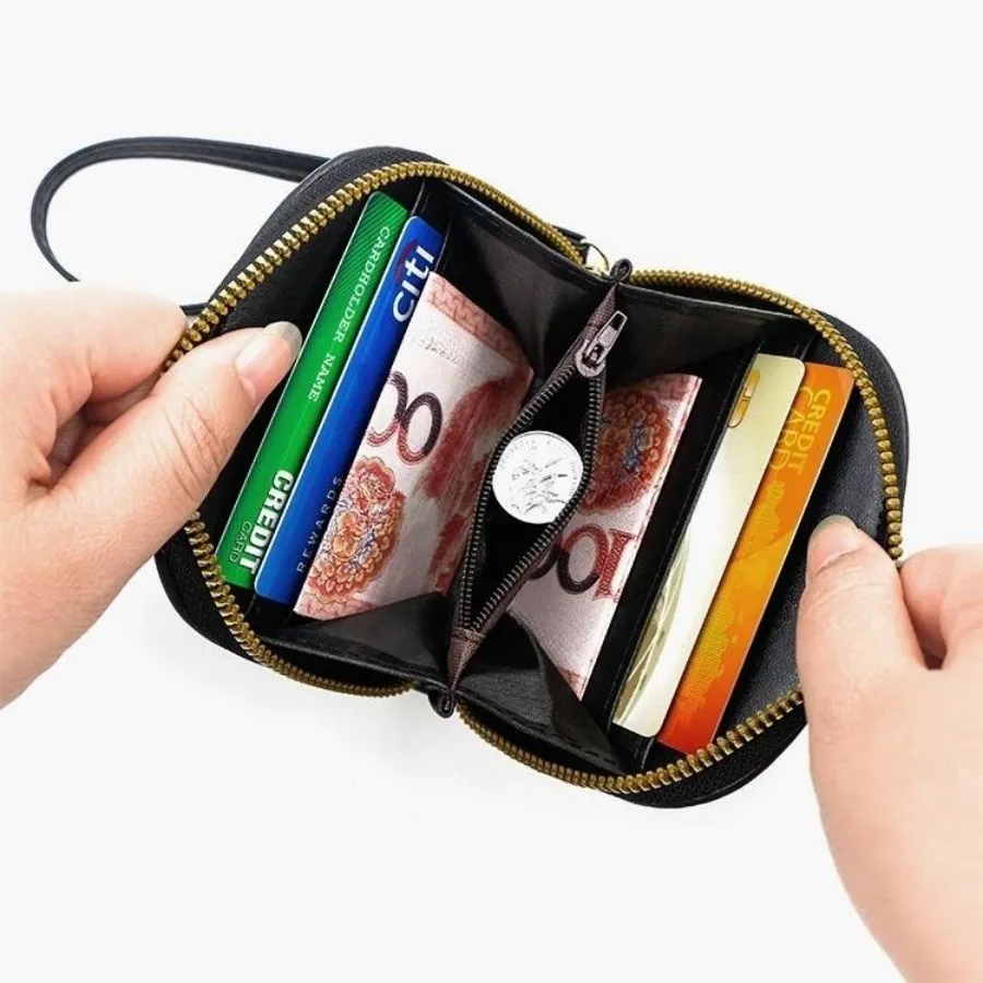 Cute Cartoon Cat Design Women&prime;s Coin Purse Wallet