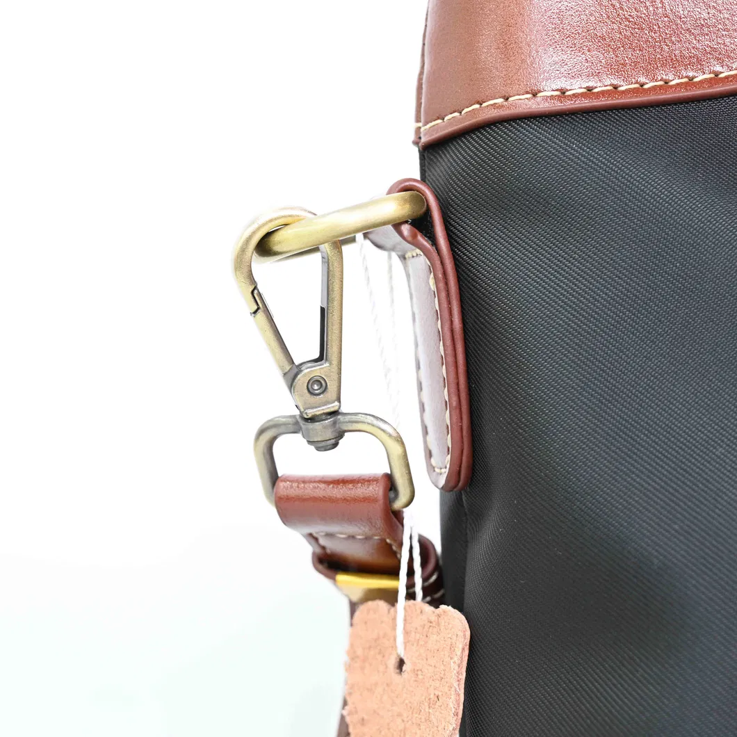 Simple and Stylish Large Capacity Commuter Bag Leather Patchwork Crossbody Bag Computer Handbag